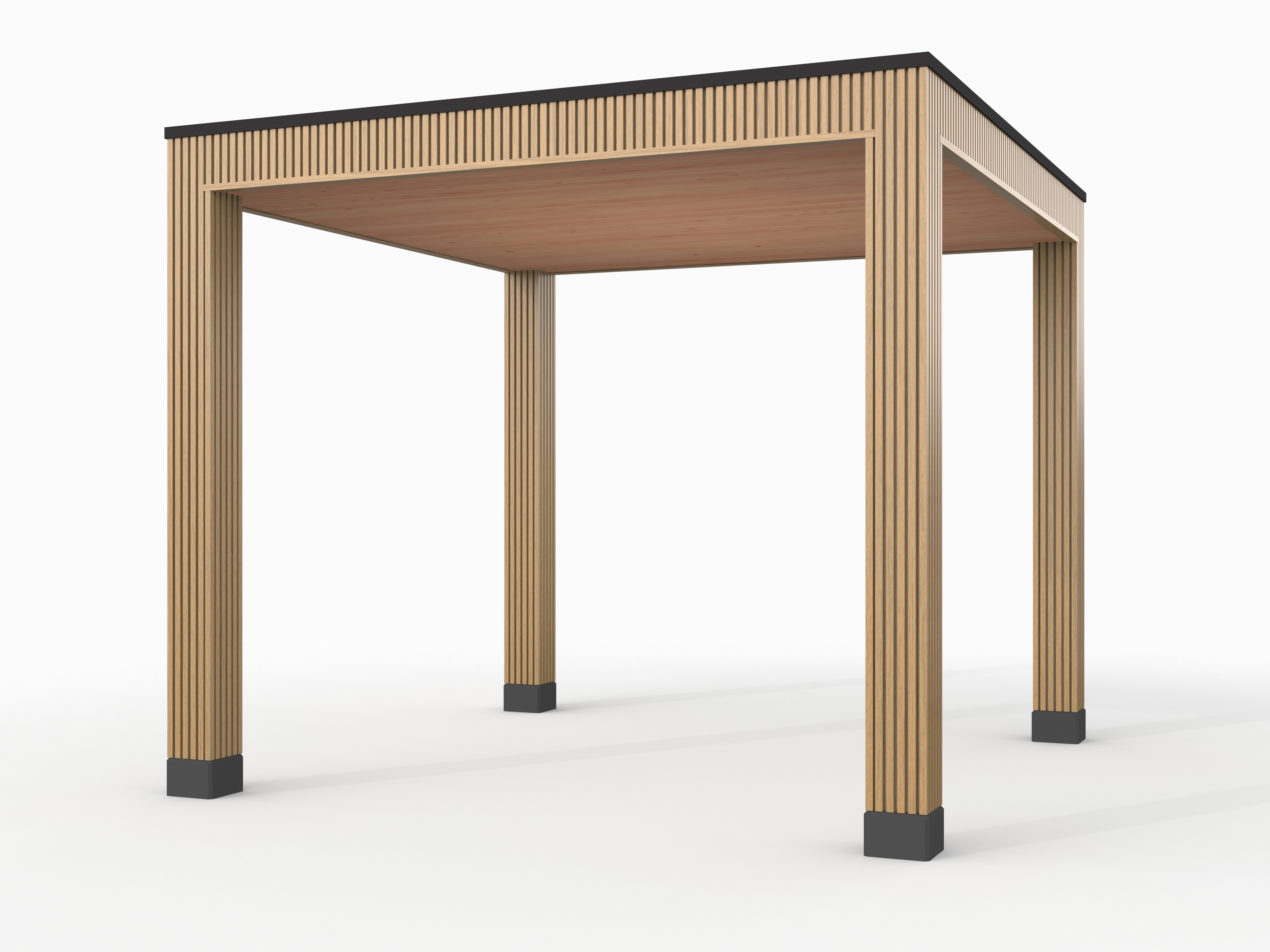 Douglas overkapping, 300 x 300, Westwood Rhombus Red Cedar - Afbeelding 1